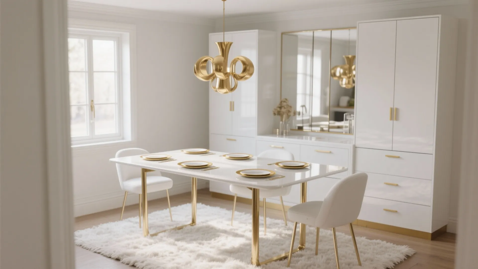 5 White and Gold Dining Room Ideas: Elevate small dining spaces with five chic white and gold design inspirations