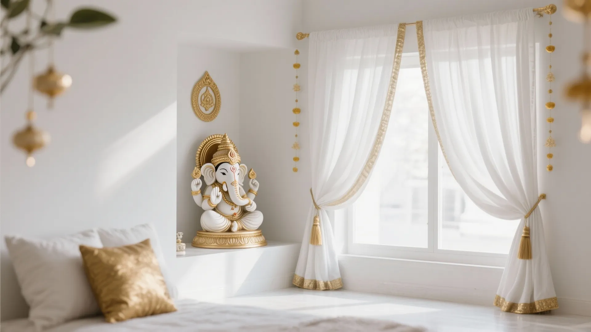 Minimalist White and Gold Theme