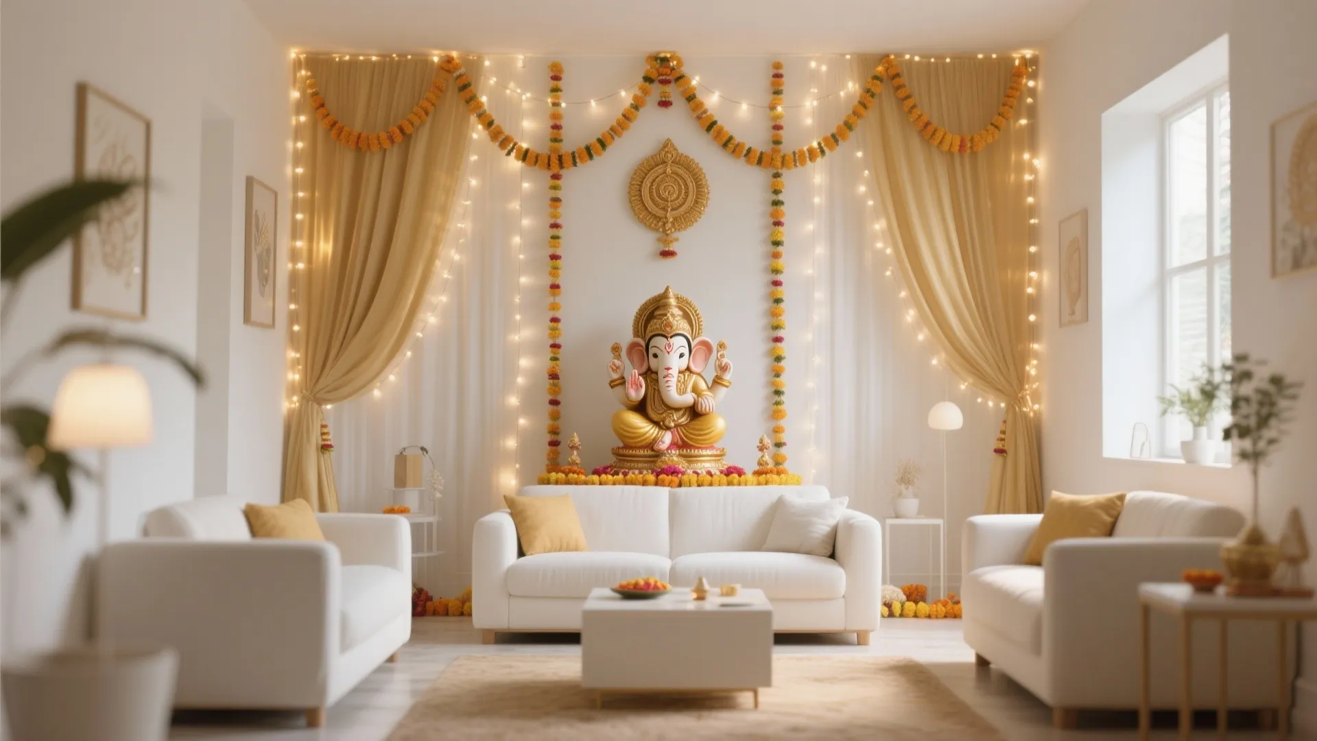 Minimalist White & Gold Theme