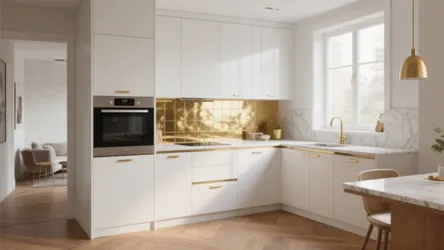 White and Gold Kitchen Ideas: 5 Stylish Looks