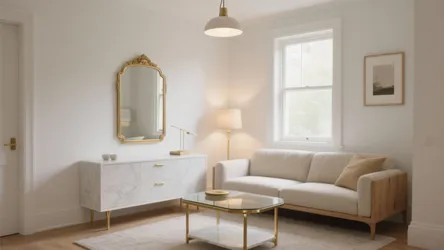 5 White and Gold Room Ideas for Small Spaces