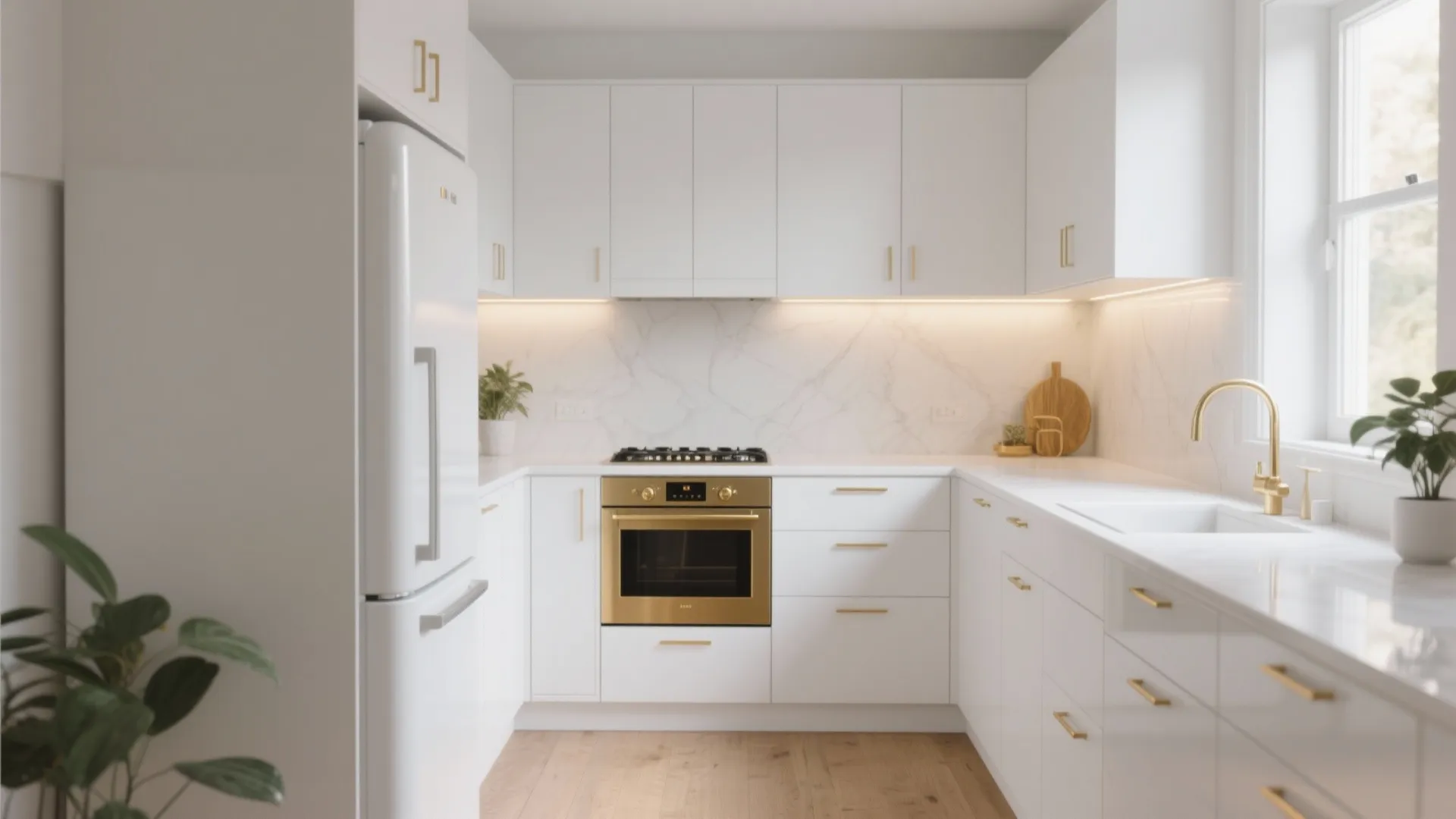 5 White and Gold Kitchen Appliance Ideas: Chic white and gold appliance inspirations for small kitchens, with practical tips from a senior designer