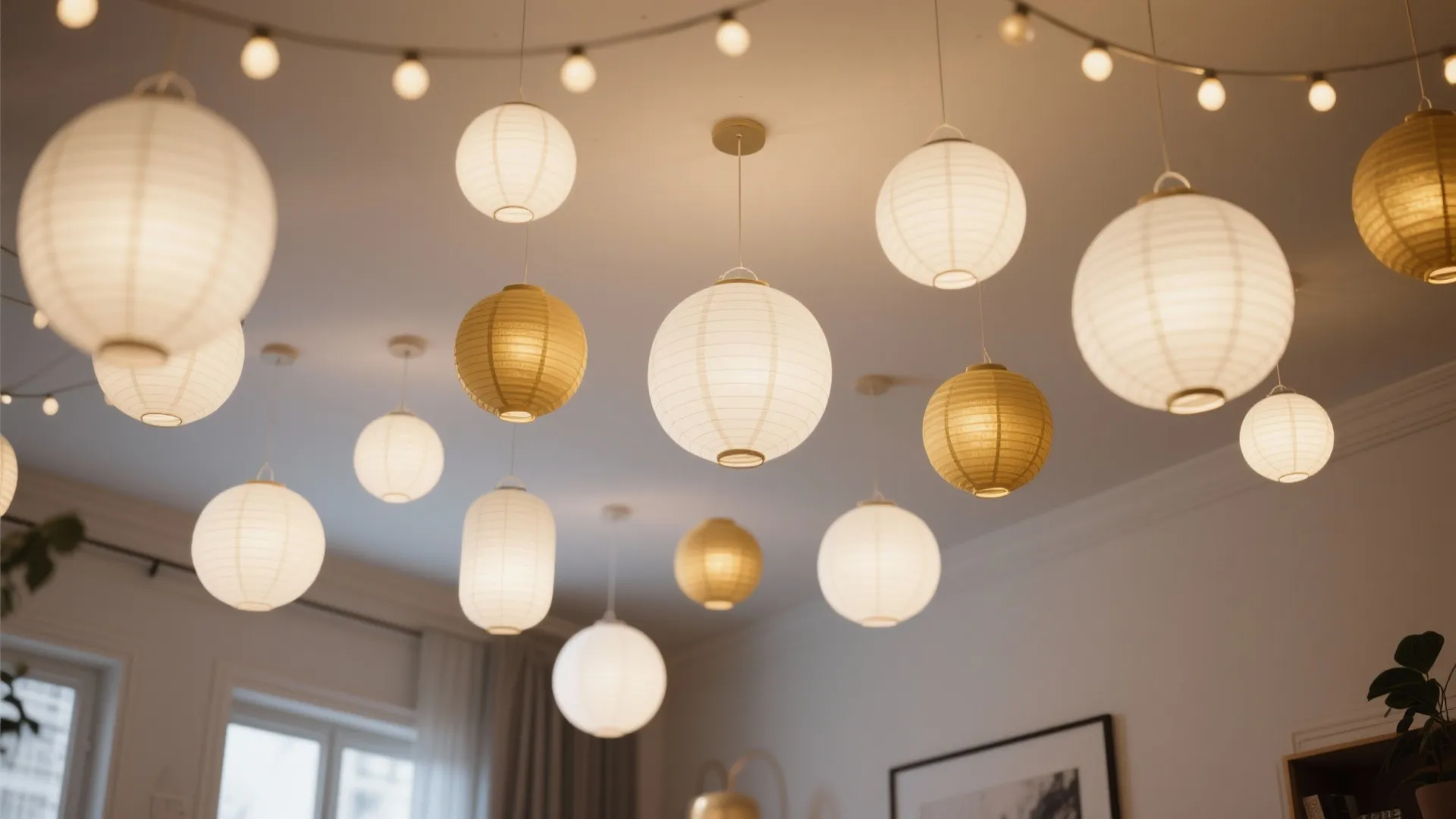 Hanging Paper Lanterns