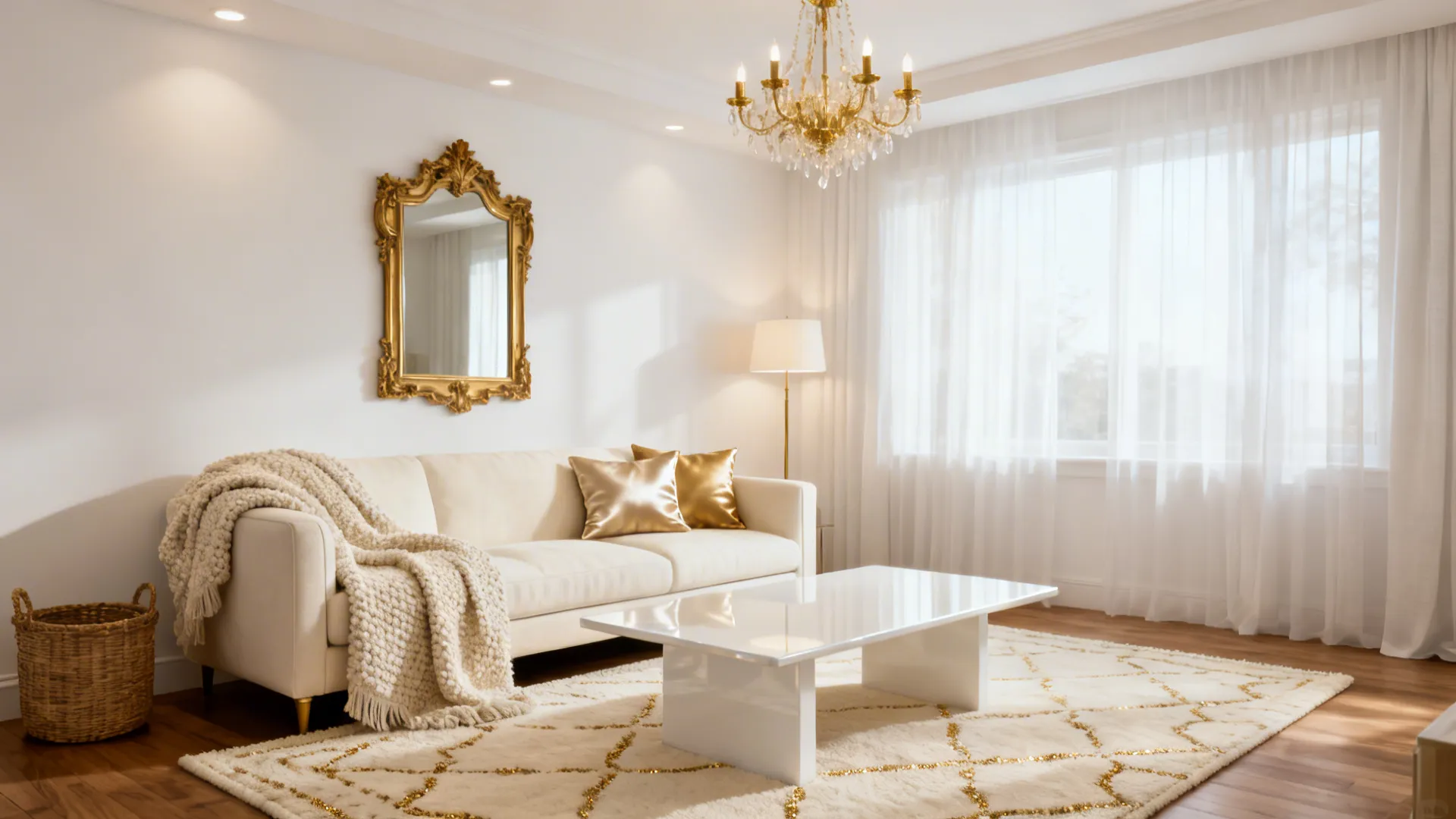 Elegant White & Gold Living Room Ideas — 5 Inspirations