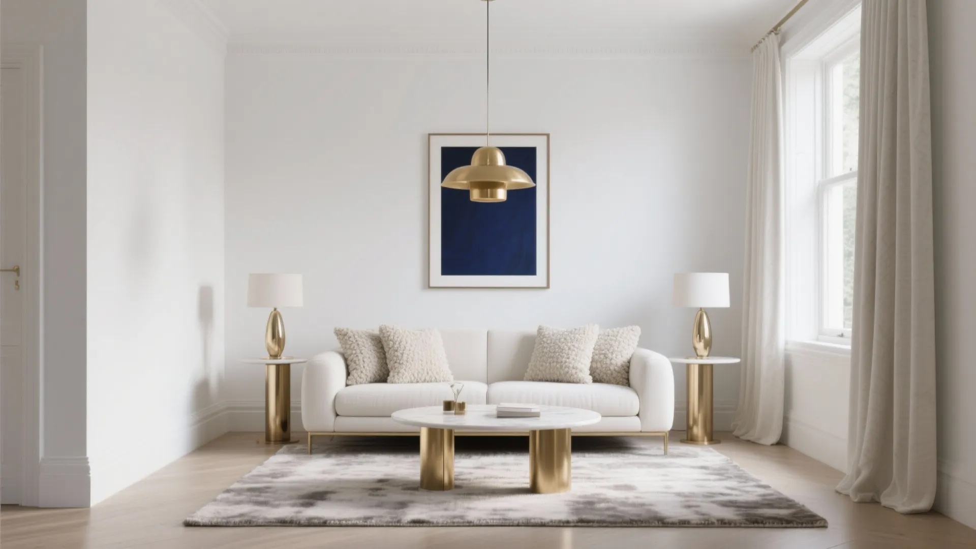 5 White and Gold Living Room Ideas: Chic small-space strategies to pull off a luxe white and gold living room