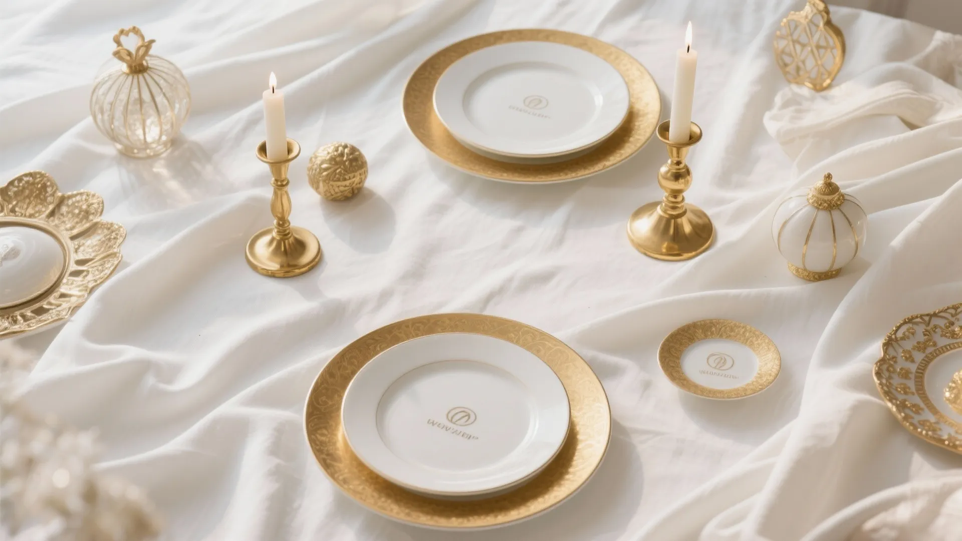 1. Elegant White and Gold Palette