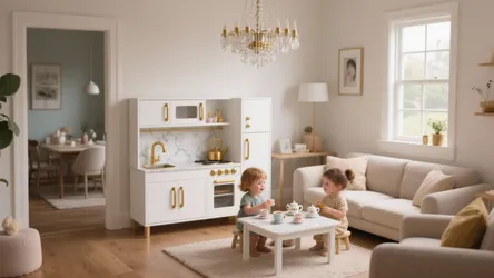 5 White and Gold Play Kitchen Ideas
