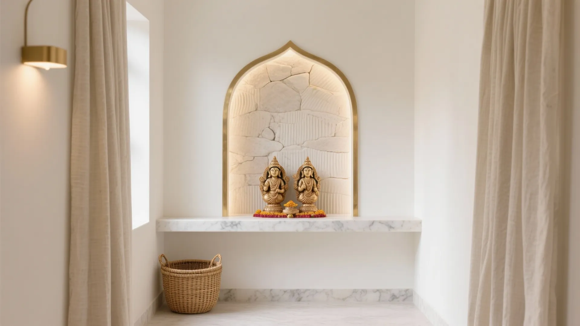 Serene Whites with Soft Gold