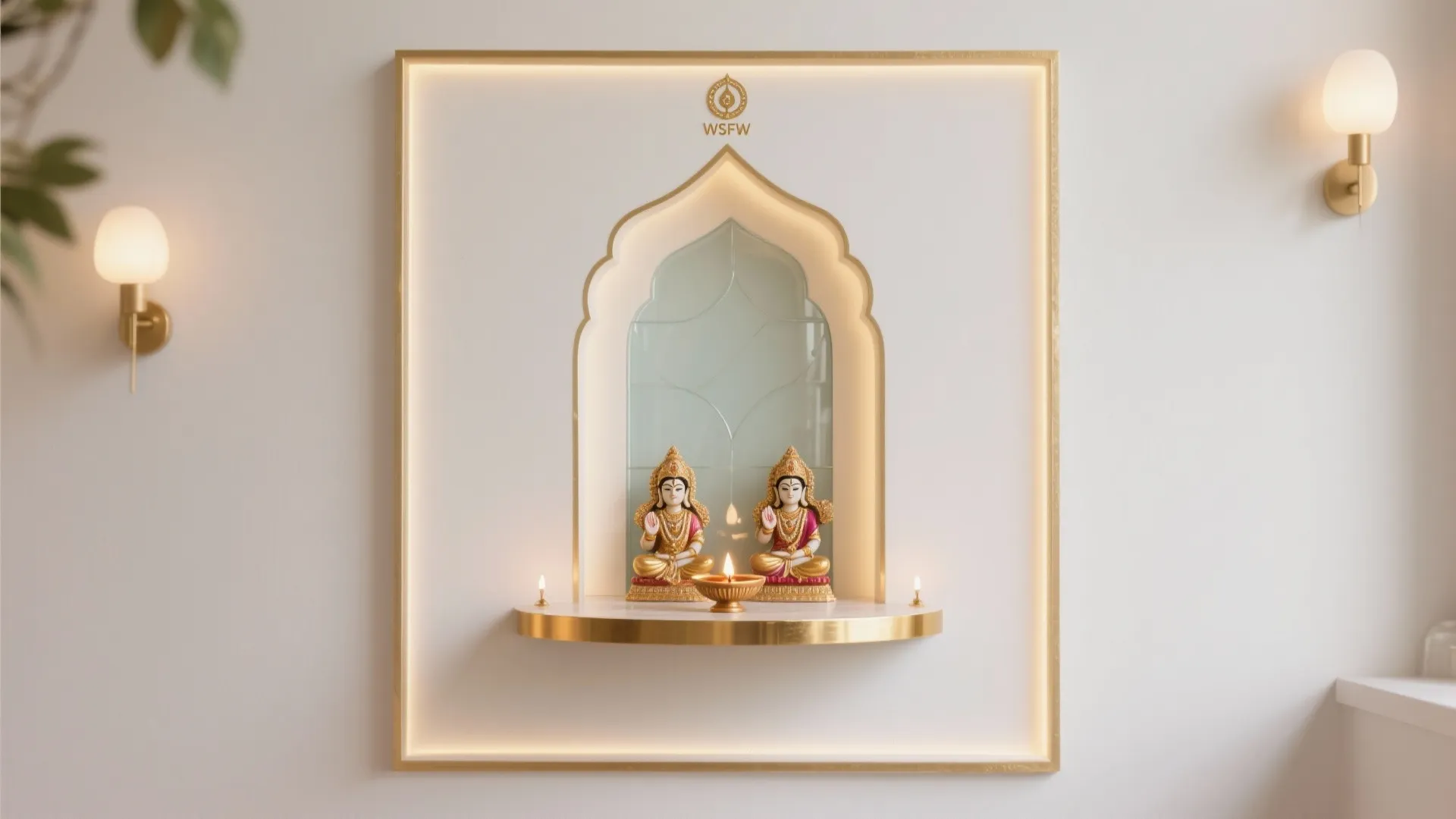 Whites with Gold Accents