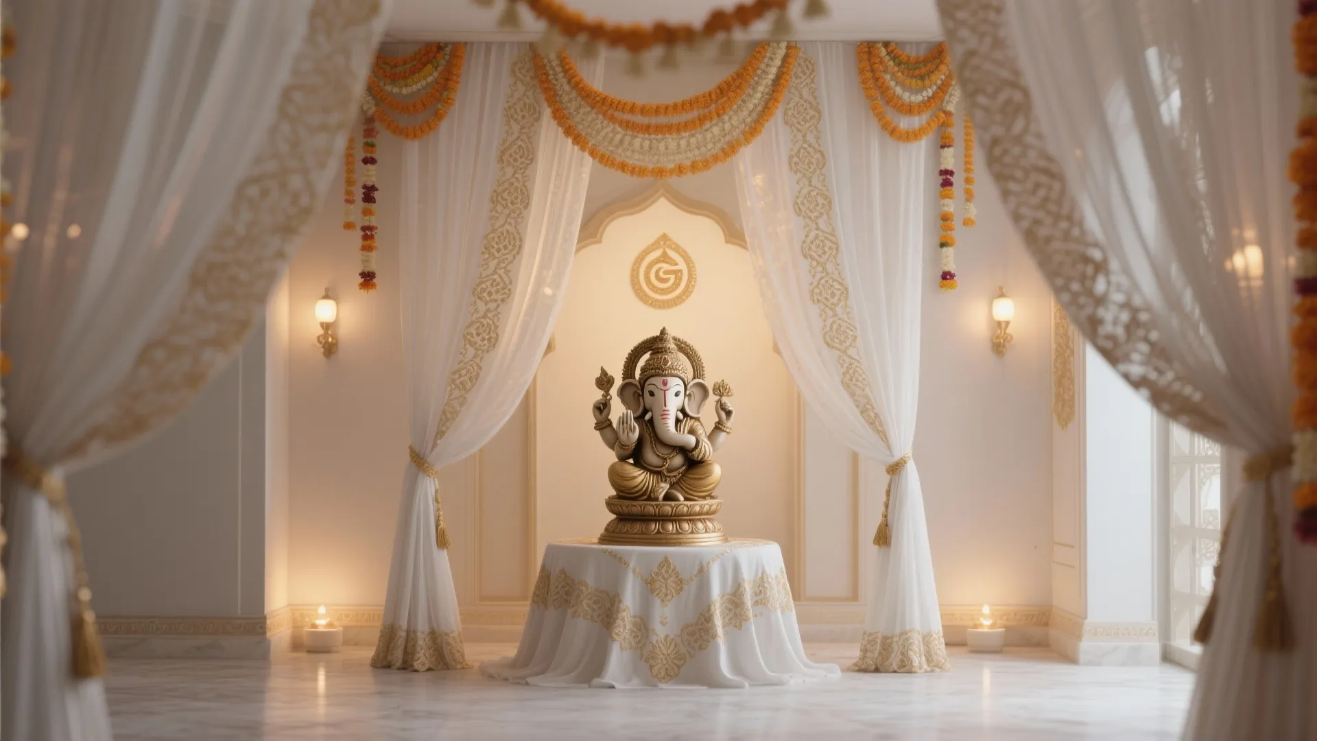 Minimalist White & Gold Theme