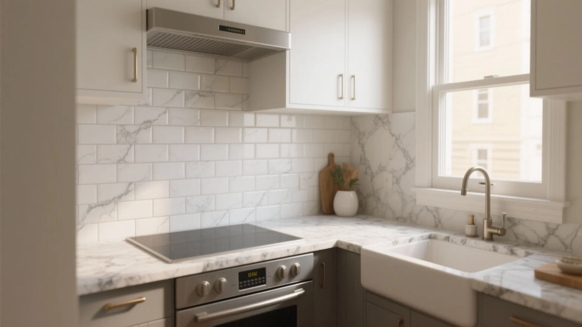 5 Kitchen Granite Countertop & Backsplash Ideas: Practical and stylish granite countertop and backsplash pairings for small to medium kitchens