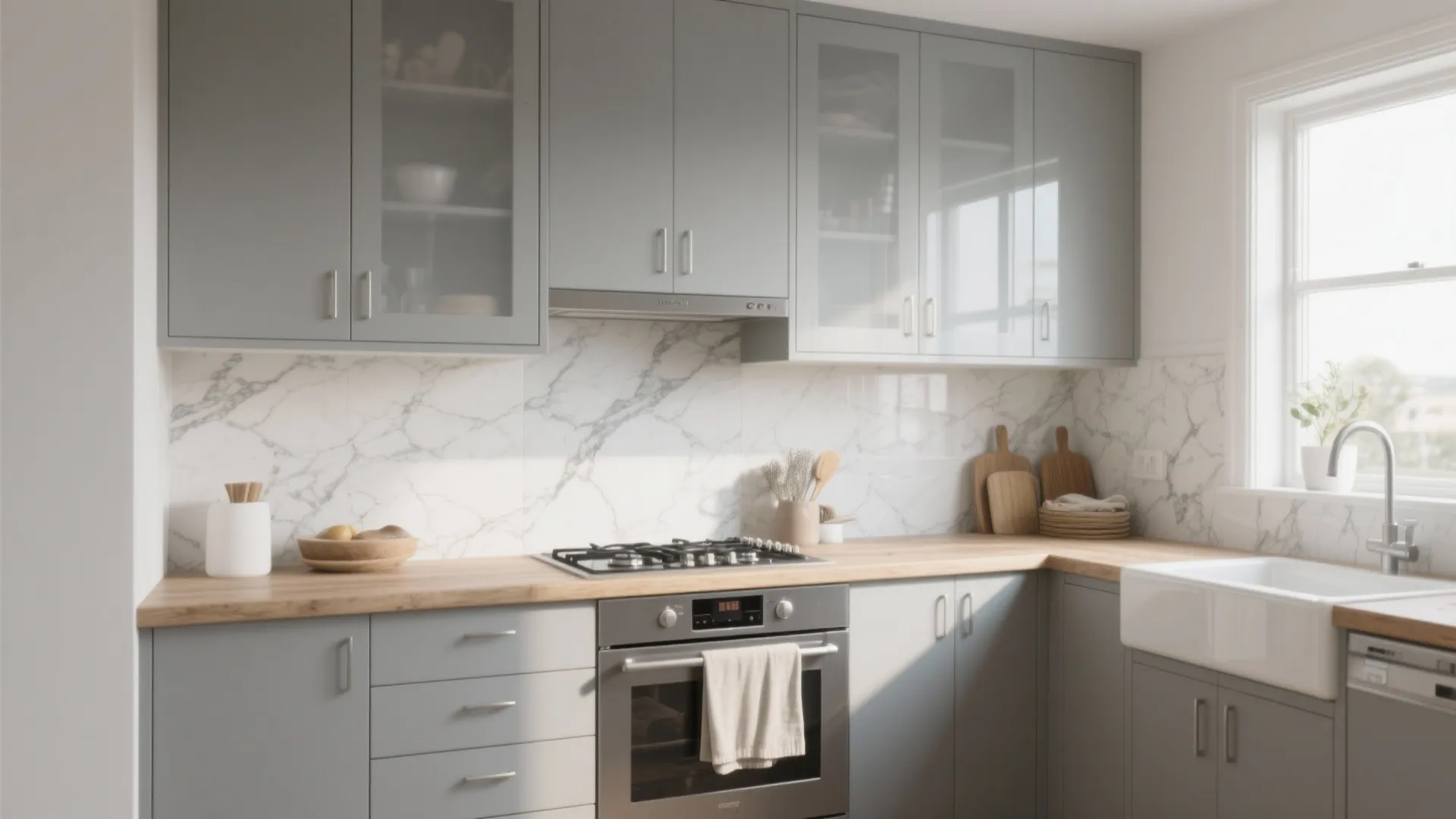 5 White & Gray Kitchen Backsplash Ideas: Practical small-space backsplash inspirations combining white and gray for modern kitchens