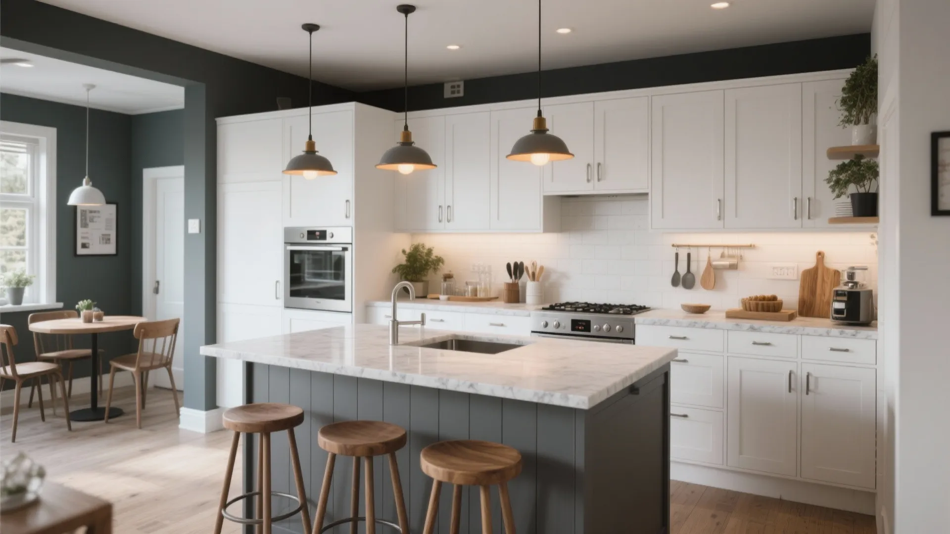 5 Inspiring Ideas: White Kitchen Cabinets with Gray Island: Practical small-space tips and stylish looks for pairing white cabinets with a gray island