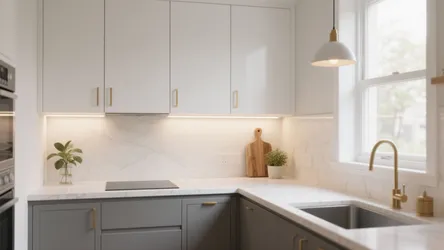 5 White & Gray Kitchen Cabinet Ideas