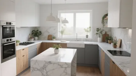 White & Grey Countertops: 5 Smart Ideas