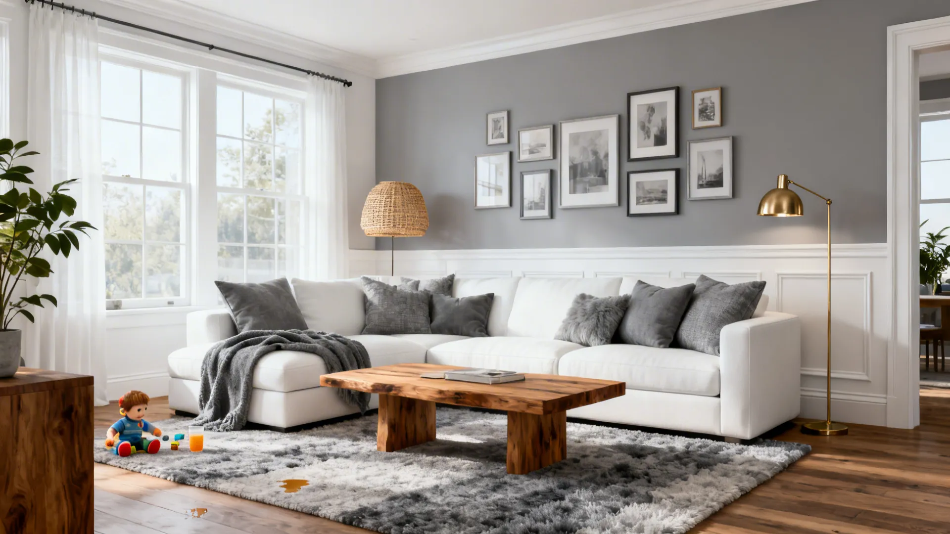 5 White and Grey Living Room Ideas