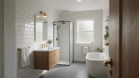 5 Chic White and Grey Bathroom Tile Ideas