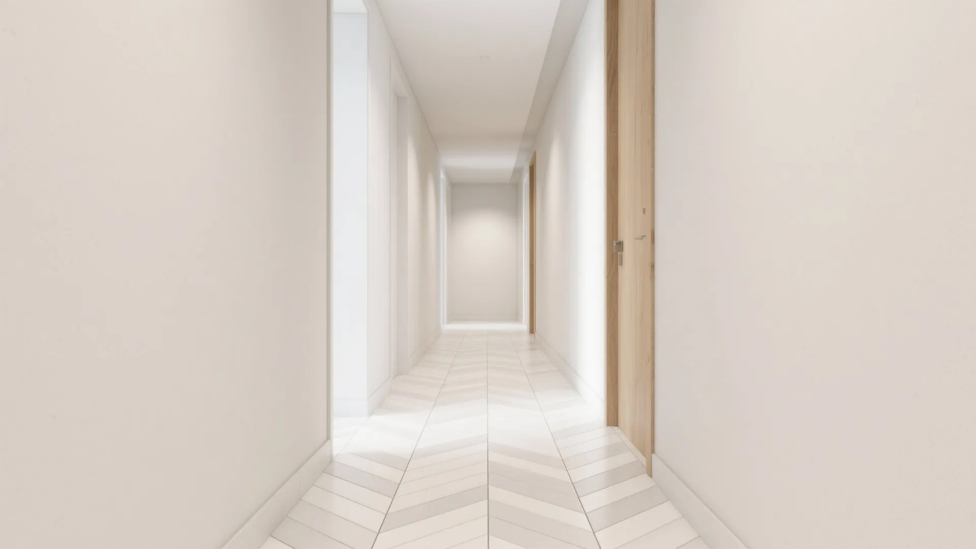 3) Pattern Play in White: Herringbone, Chevron, and Checkerboard