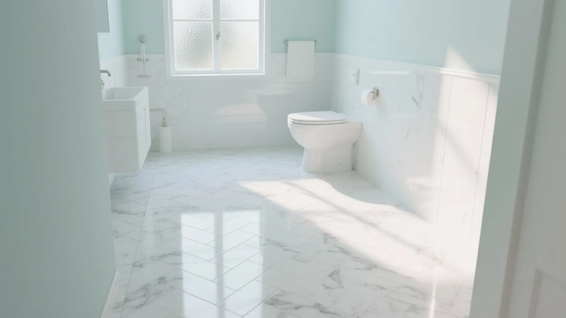 1. Classic White Herringbone