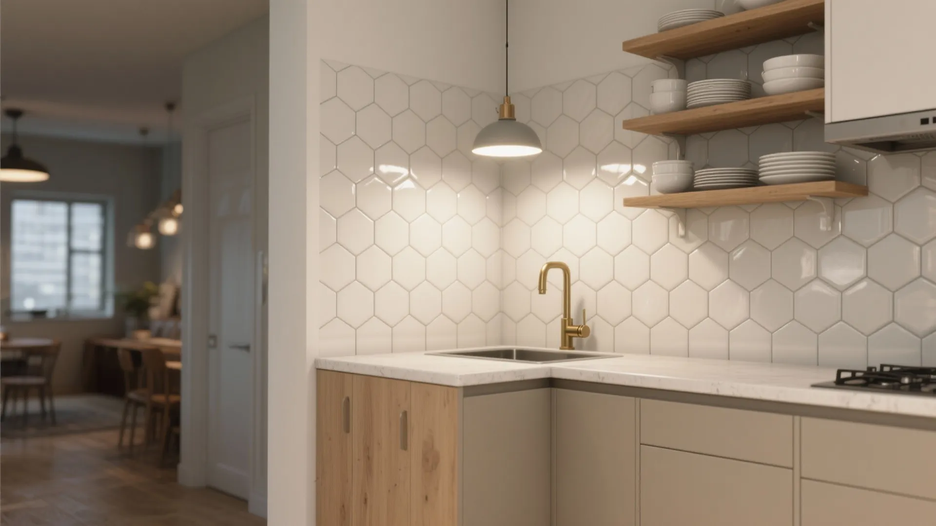 5 Small-Space Ideas for Hex Tile Kitchens: Creative ways to use white embossed hex backsplash tile in compact kitchens — practical tips from a 10+ year designer