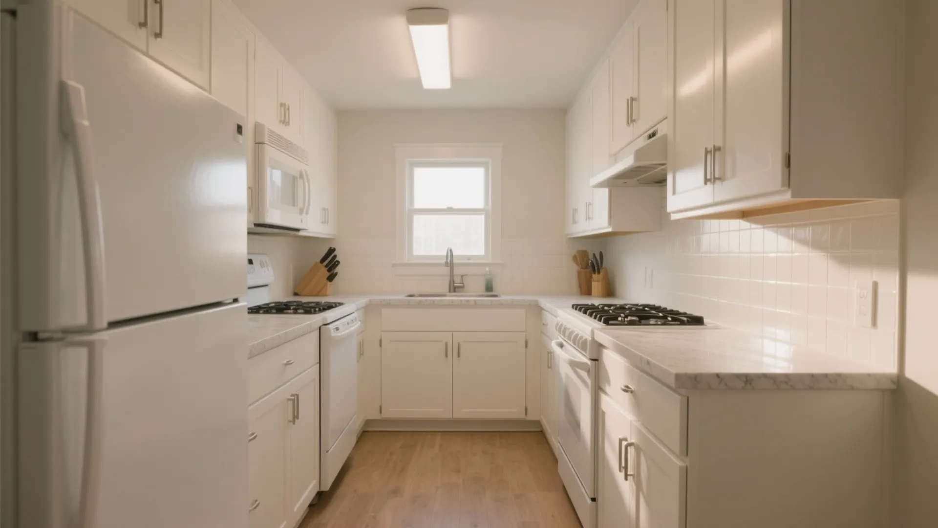 Small Kitchen with White Appliances: Design Tips & Inspiration: 1 Minute to a Brighter, Space-Saving Kitchen Layout