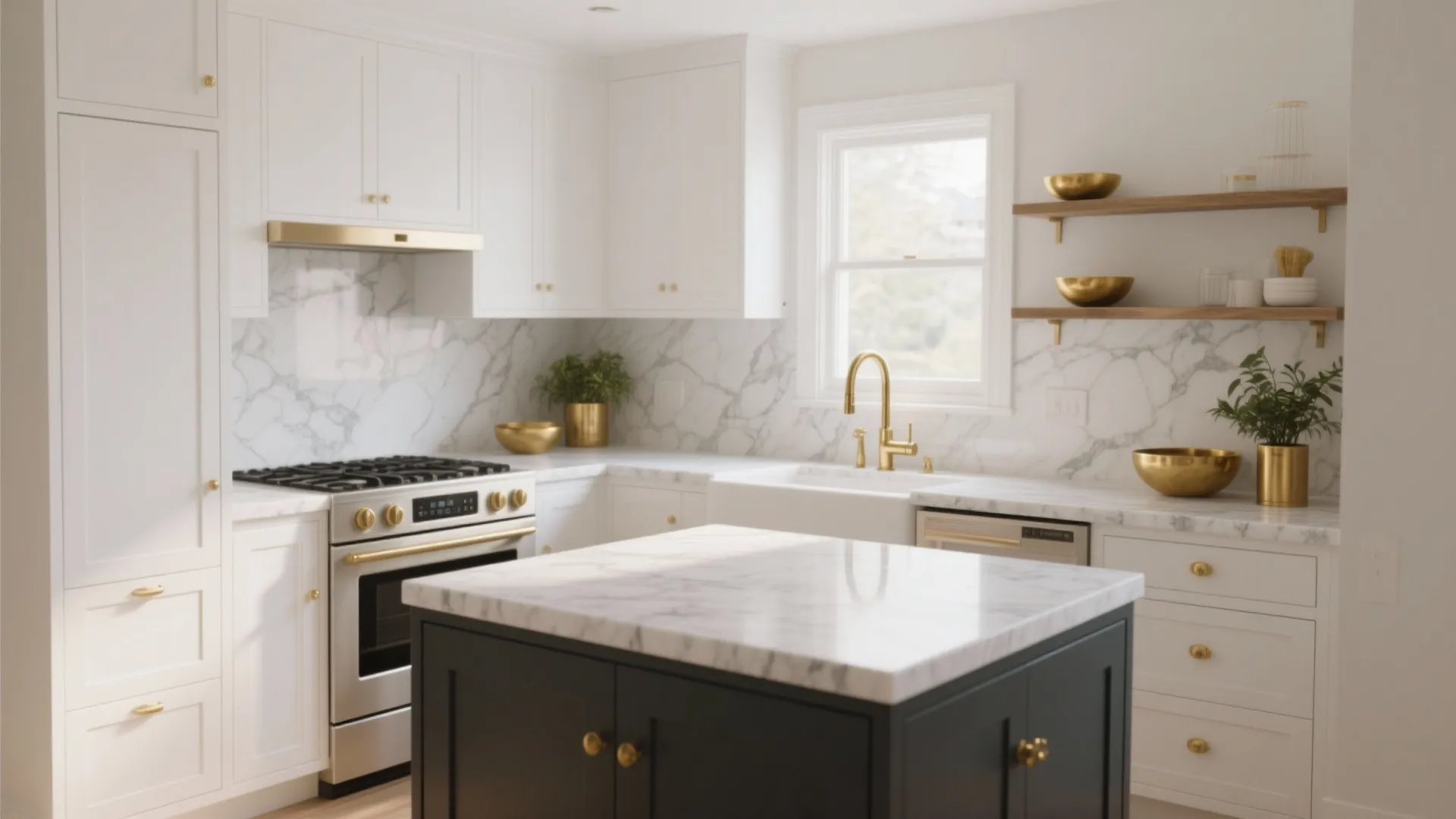 5 White Kitchen Ideas with Gold Hardware: Small-space tricks and luxe touches I’ve used to make white kitchens feel expansive and elegant