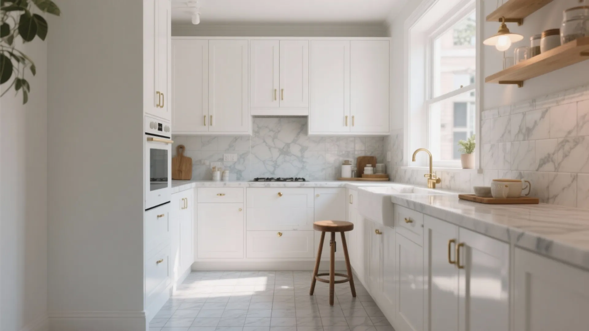 Perfect Floor Colors for White Kitchen Cabinets — 5 Inspo: Practical, stylish floor color ideas to pair with white kitchen cabinets, from my 10+ years designing small kitchens