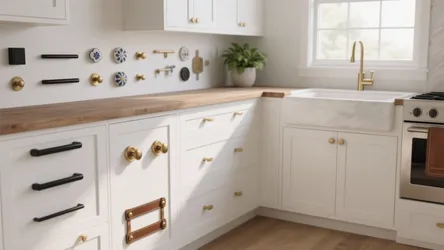5 Handle Ideas for White Kitchen Cabinets