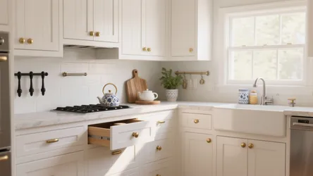 5 Kitchen Hardware Ideas for White Cabinets