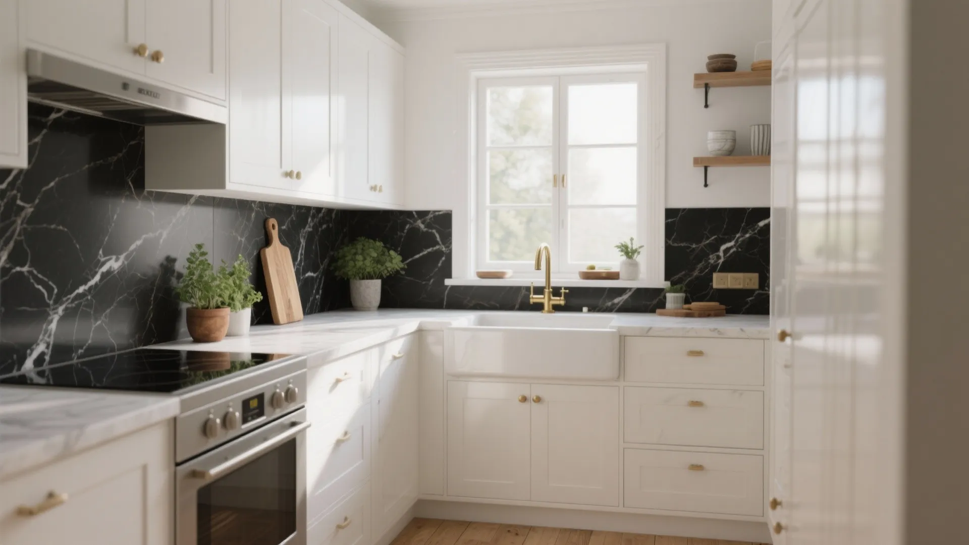 Bright White Kitchen Ideas: 5 creative white kitchen cabinets and backsplash ideas for small spaces