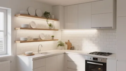 5 Floating Shelf Ideas for Small White Kitchens
