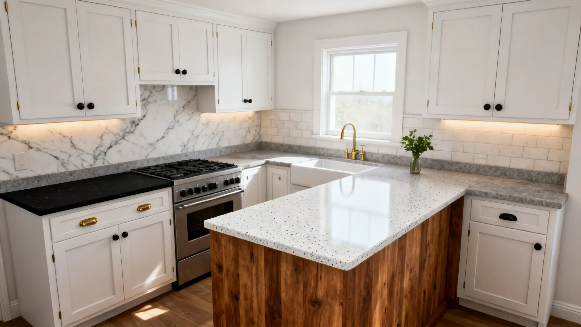 5 Countertop Ideas for White Kitchens