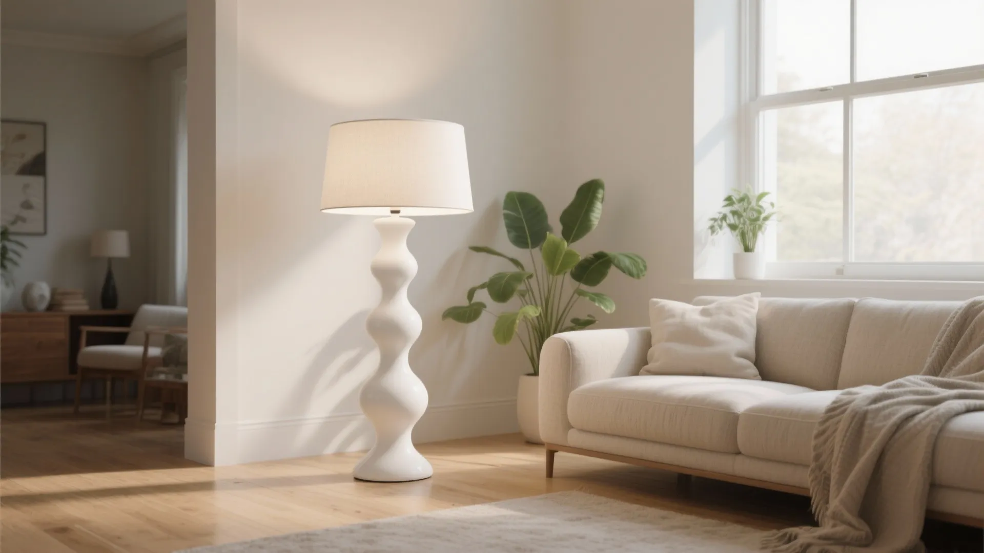 5 White Lamp Ideas for Living Rooms: Brighten small and large living rooms with white lamps: my top 5 practical and stylish inspirations