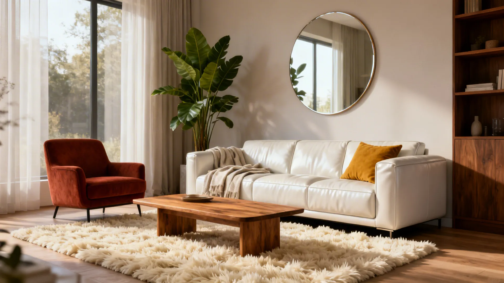 5 Living Room Ideas with a White Leather Sofa