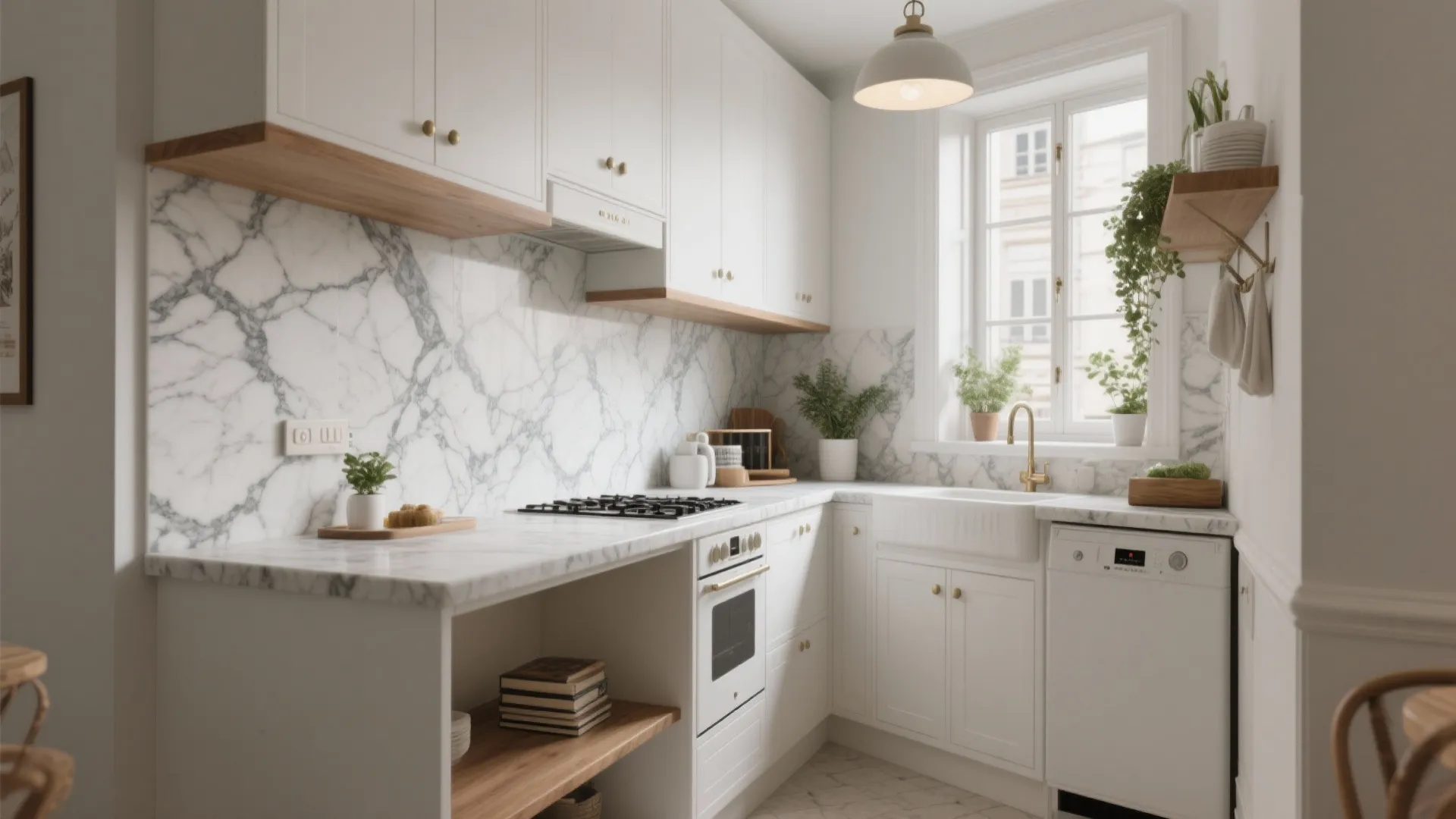 5 White and Marble Kitchen Ideas: Brighten small kitchens with timeless white and marble — five practical inspirations from my projects