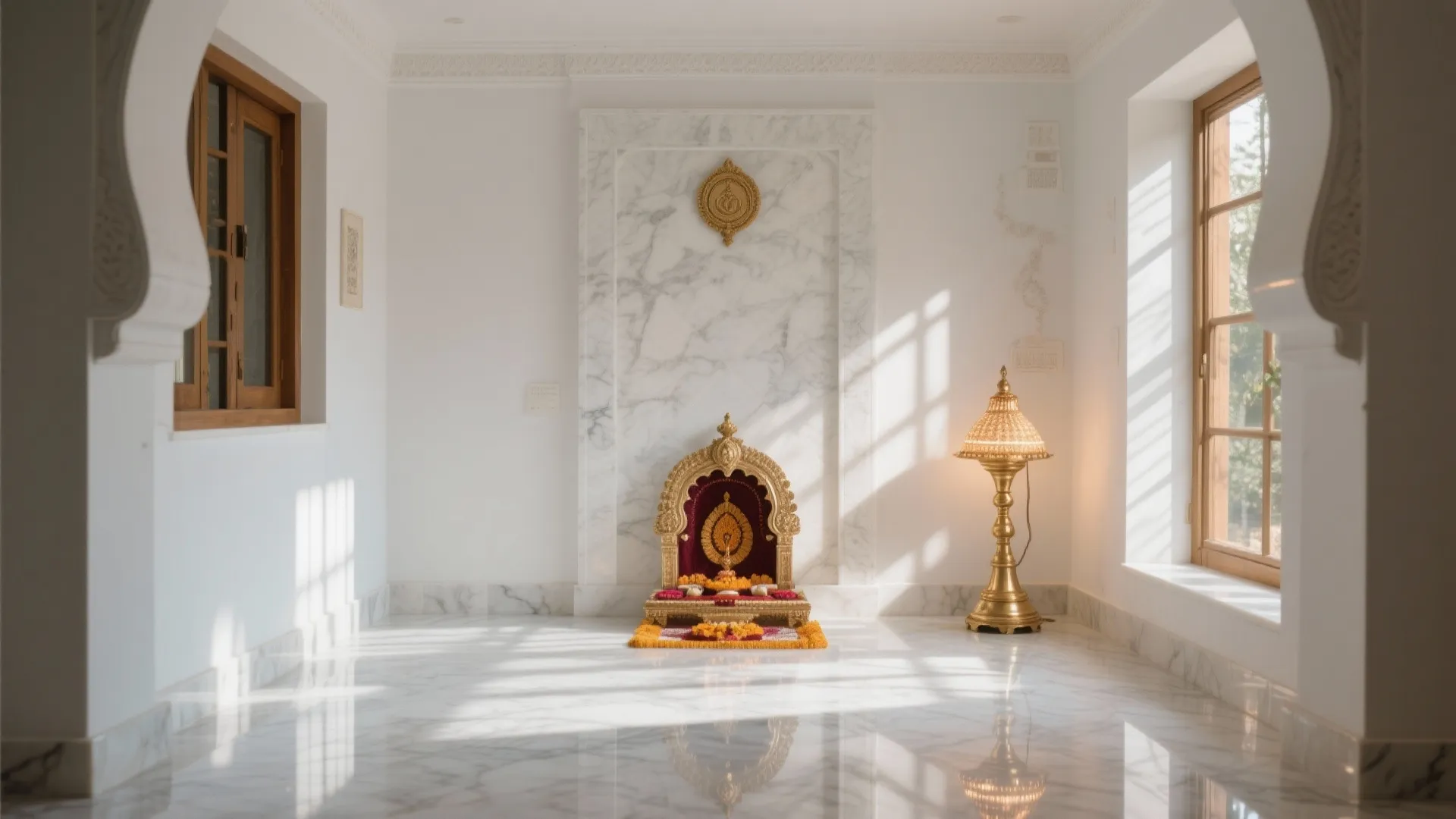 Classic White Marble Serenity