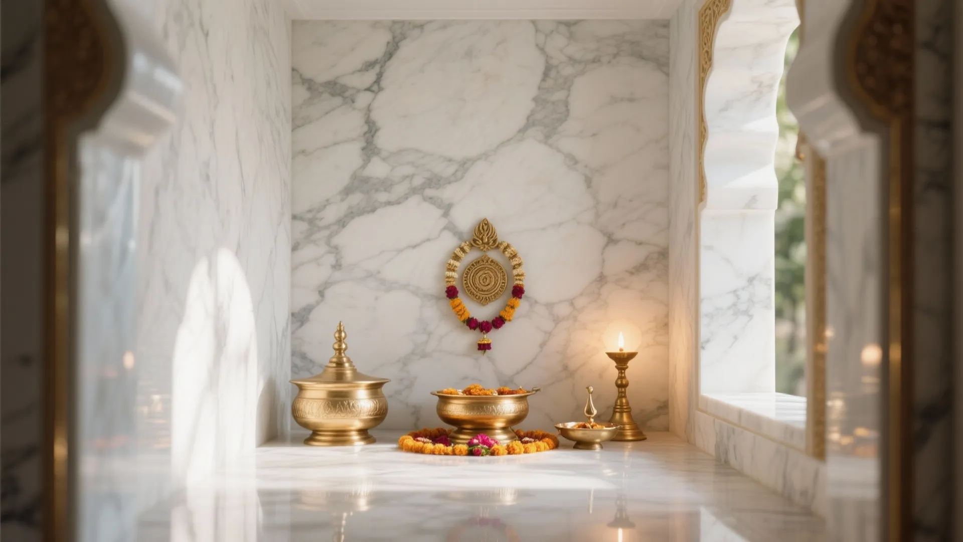Classic White Marble Serenity