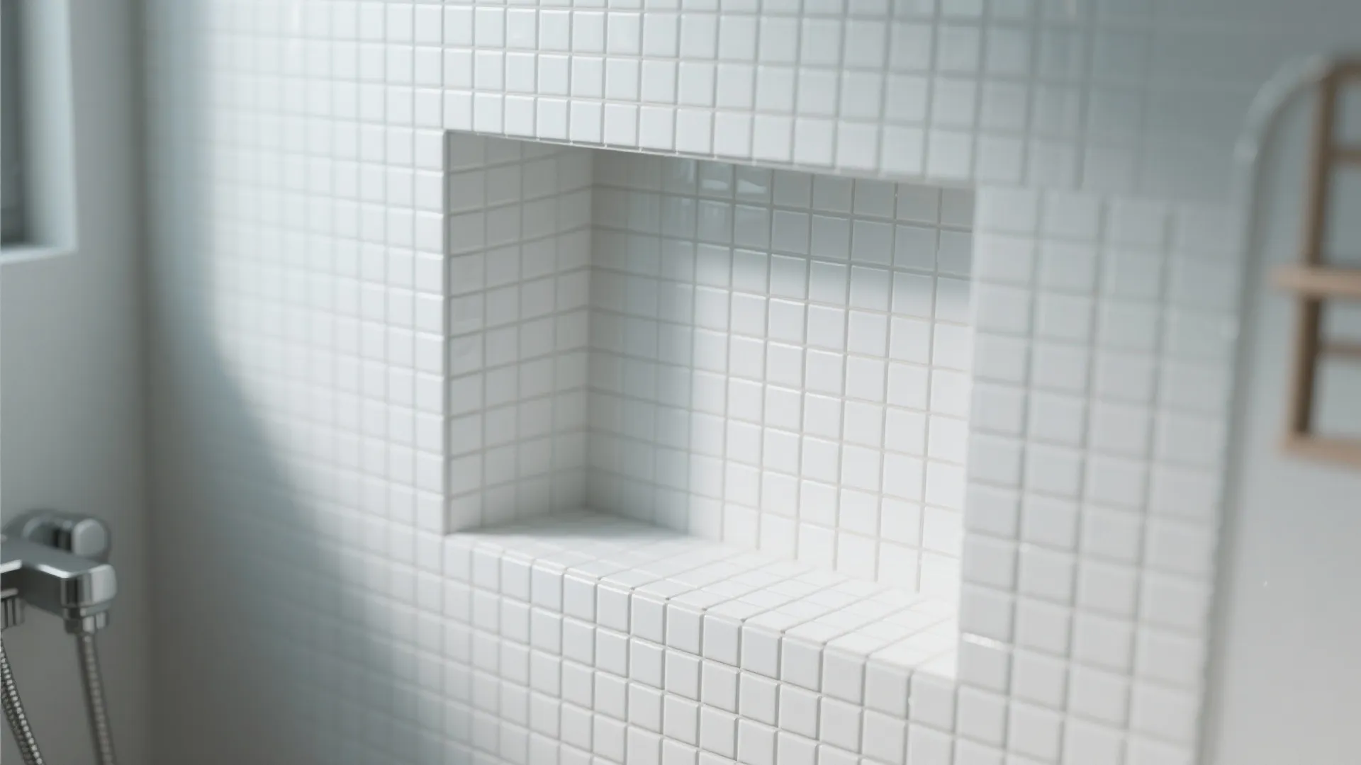 6. White Mosaic Accents