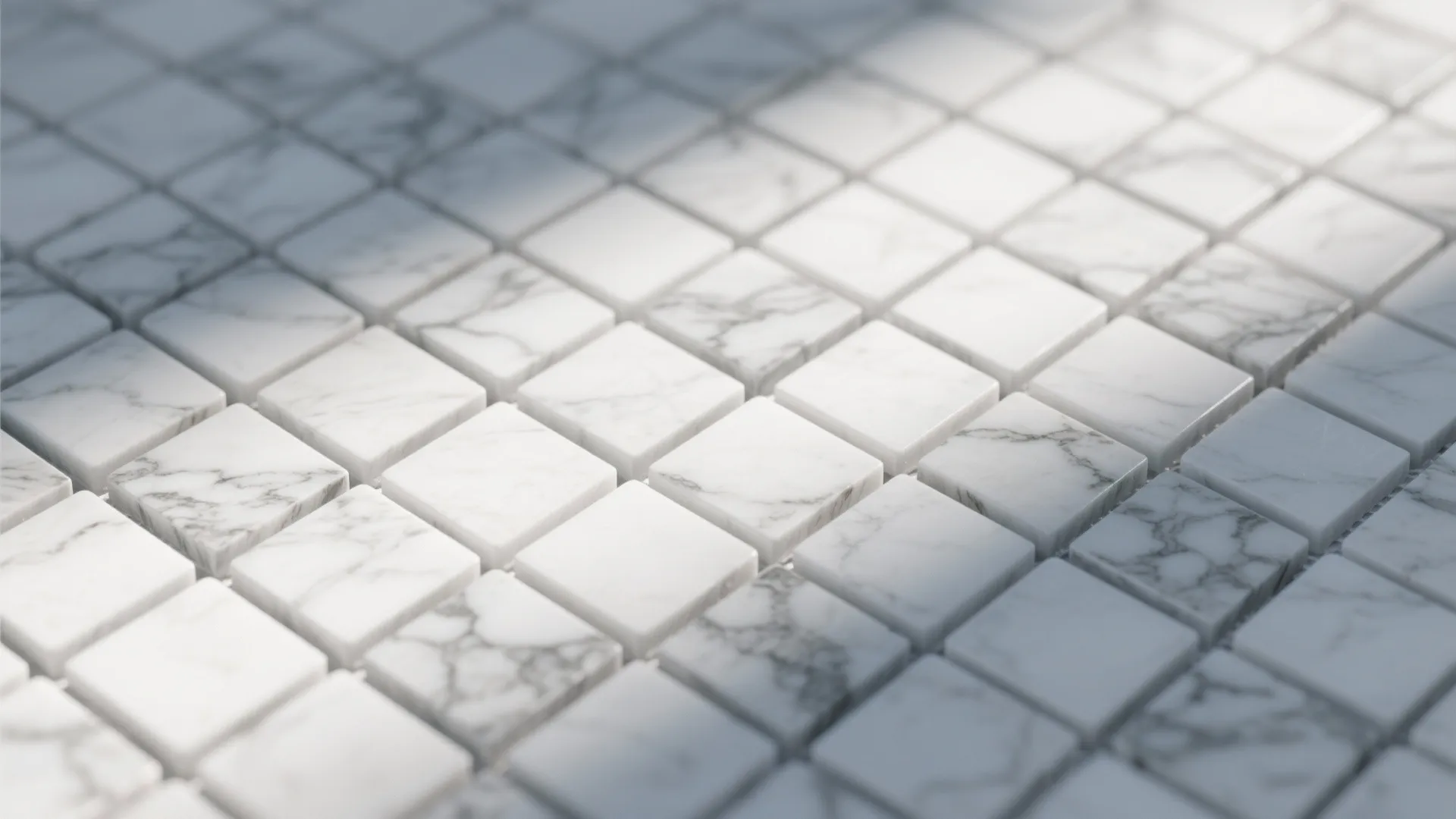 9. White Mosaic with Gray Vein Highlights