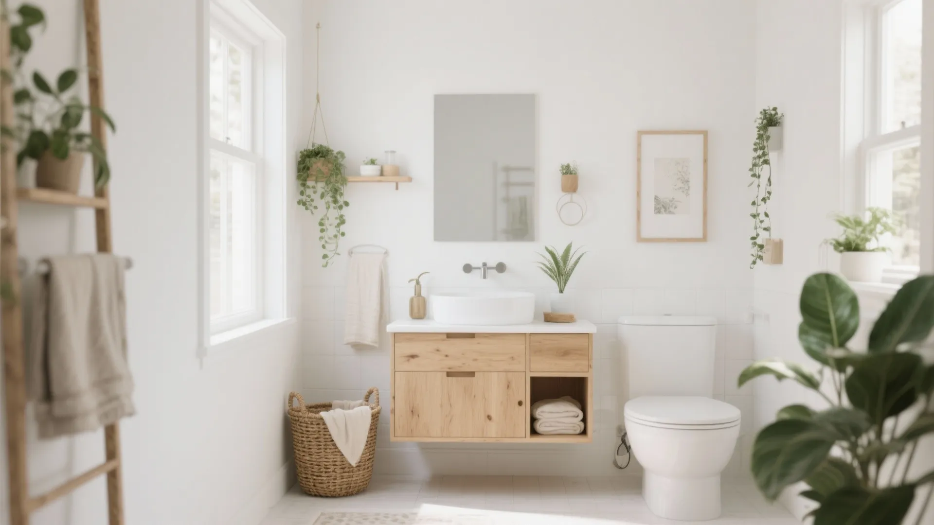 5. Gentle White with Natural Materials for Purity