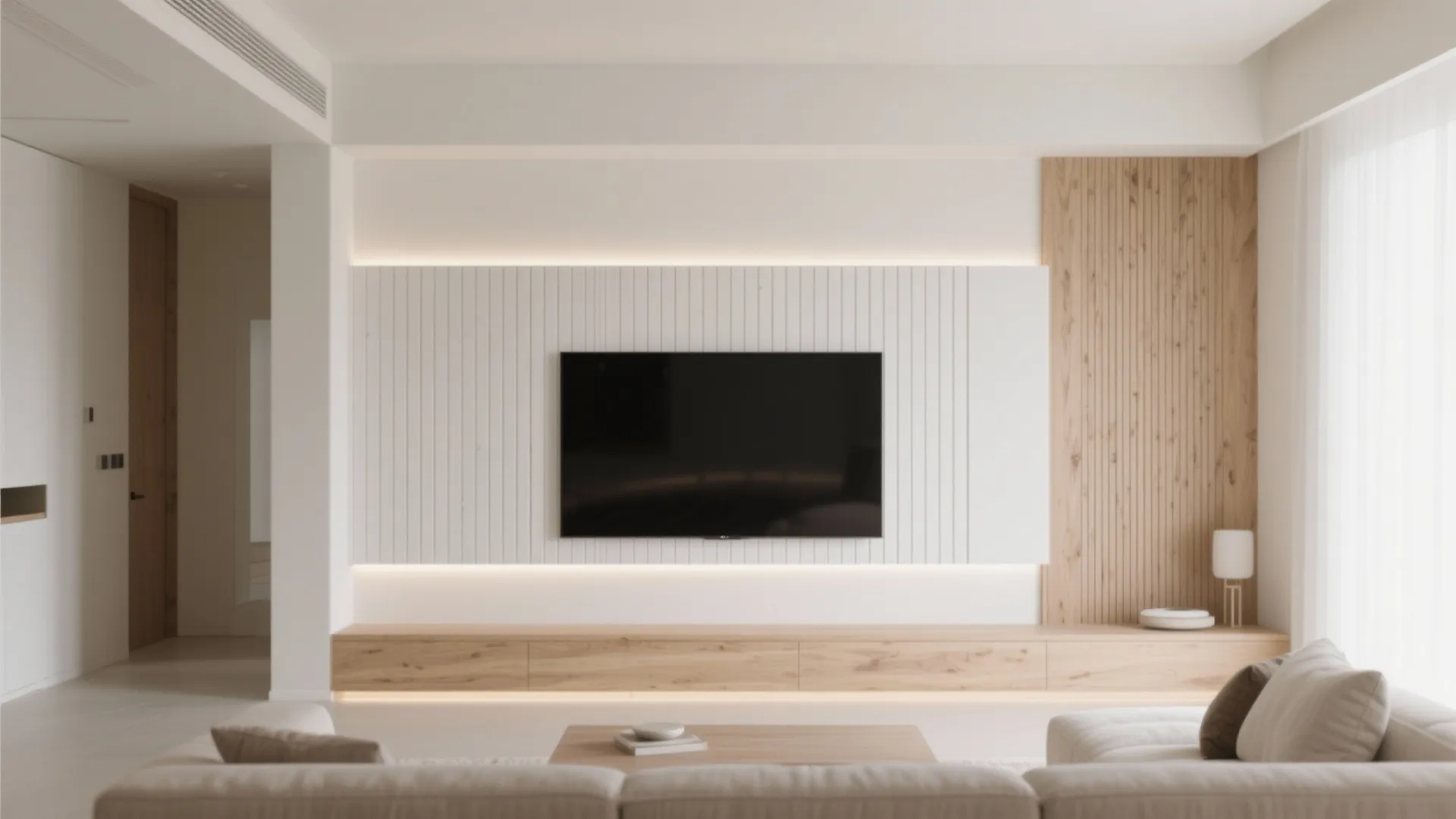 Minimalist Slat Wall Design