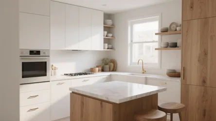 White Oak + White Kitchen: 5 Fresh Small-Space Ideas