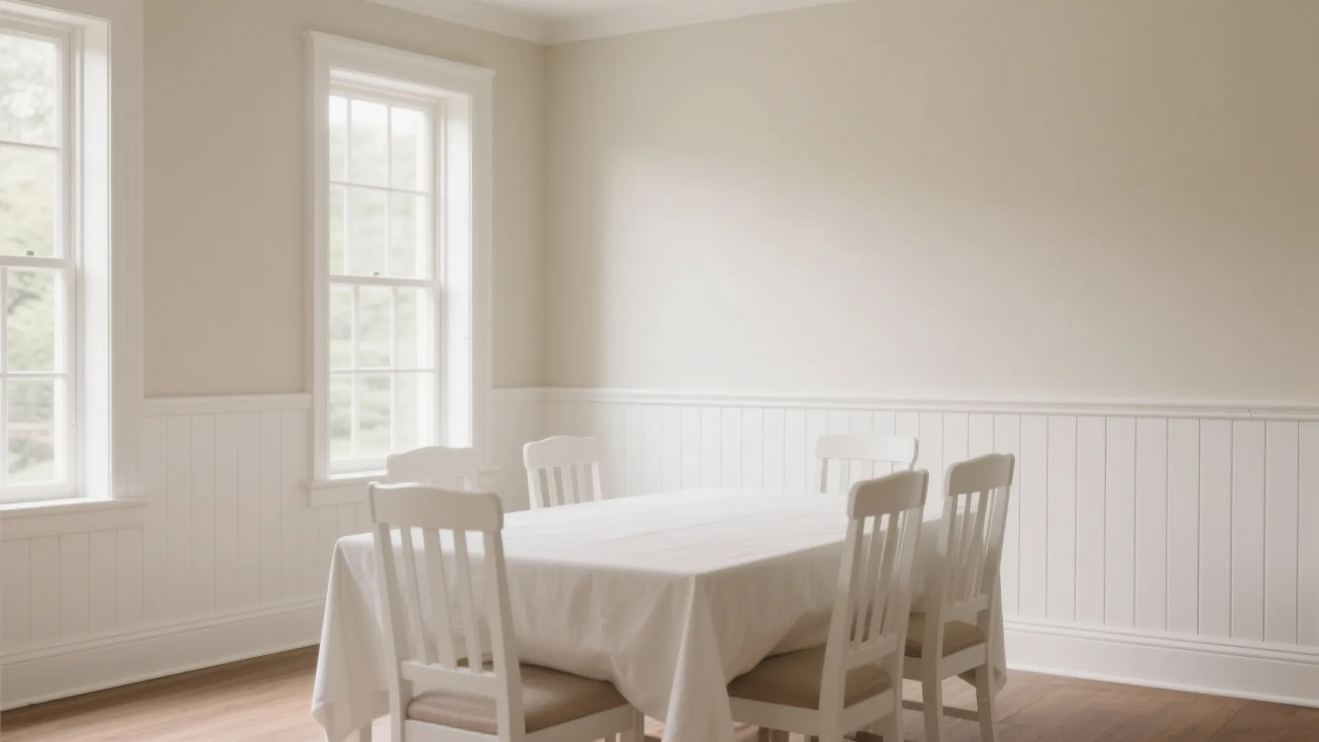 1. Traditional White Painted Rail