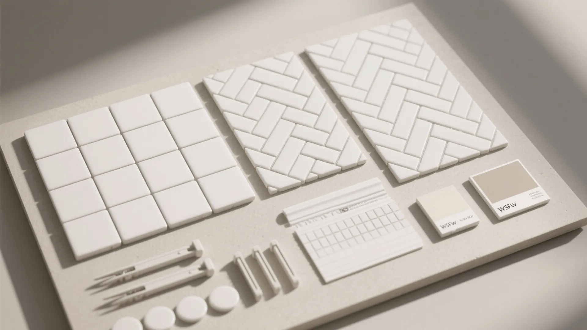 Idea 3: White-on-white patterns