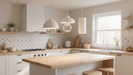 5 White Pendant Ideas for Kitchen Islands