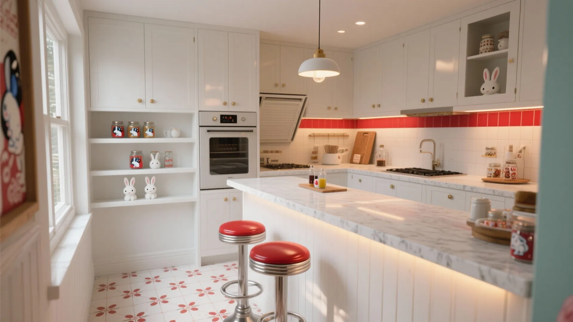 5 Small Kitchen Ideas for White Rabbit Kitchen Menu: How I turned tiny kitchen spaces into standout backdrops for a White Rabbit-themed menu