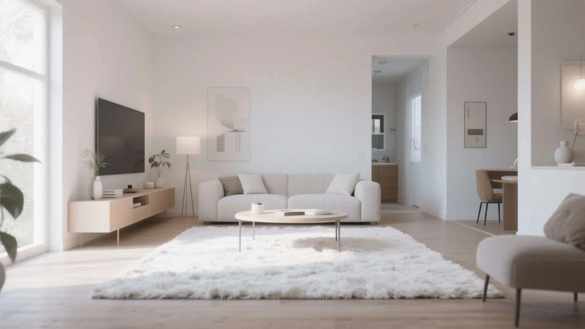 8. White Rug for Cohesion