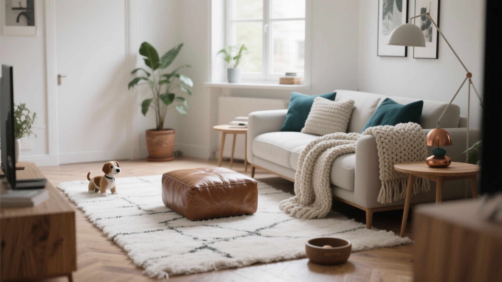 Living room with white rug - 5 design ideas