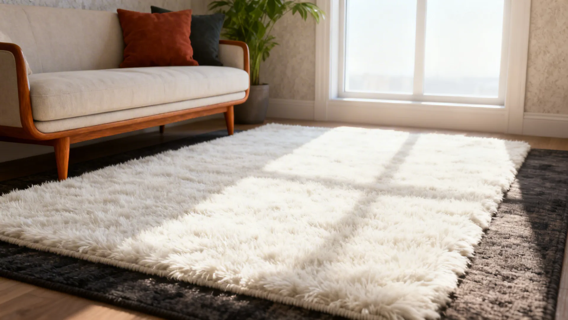 White Area Rugs: 5 Living Room Ideas
