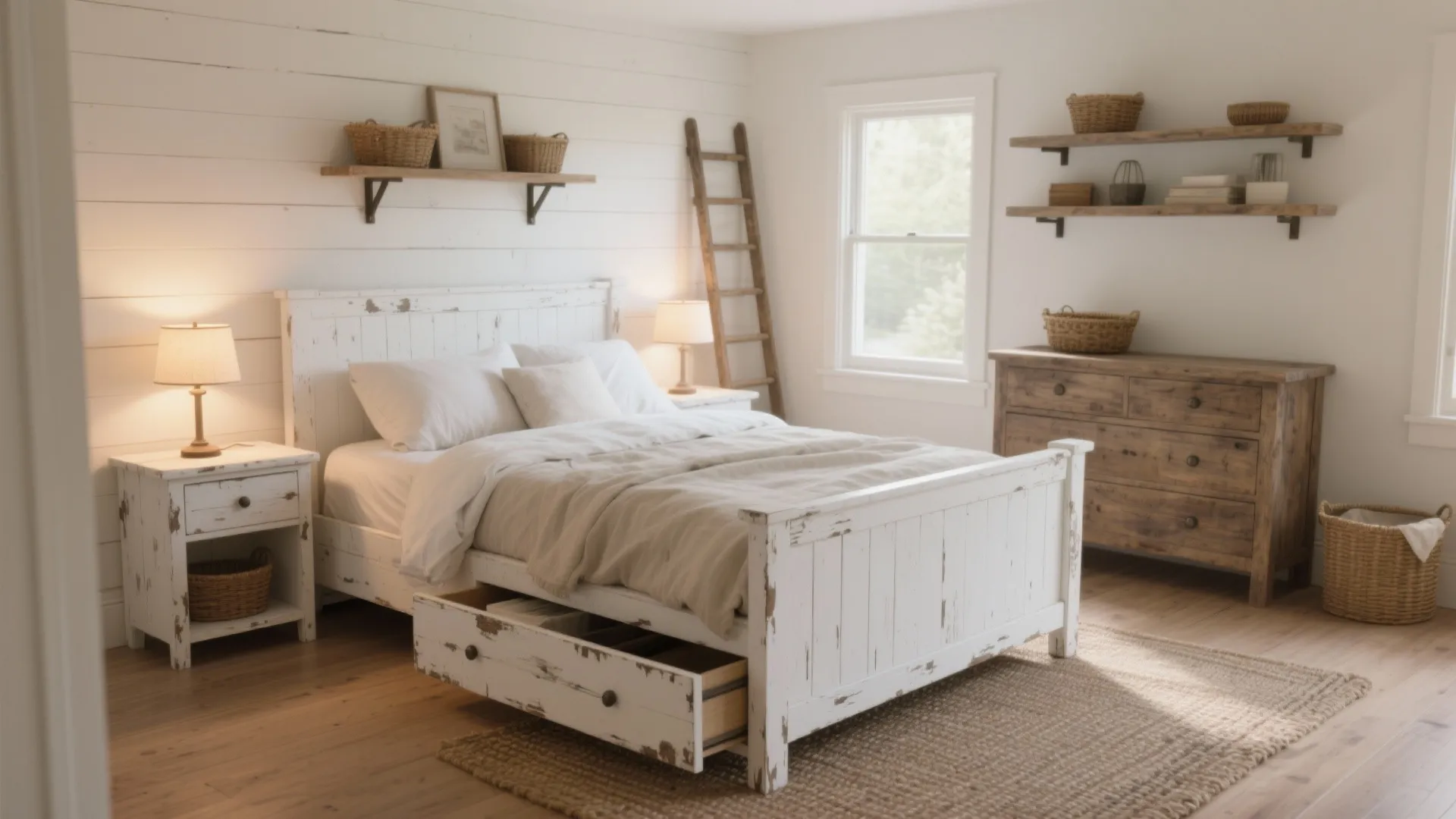 5 White Rustic Bedroom Furniture Ideas: Cozy, bright and timeless small-bedroom solutions I swear by